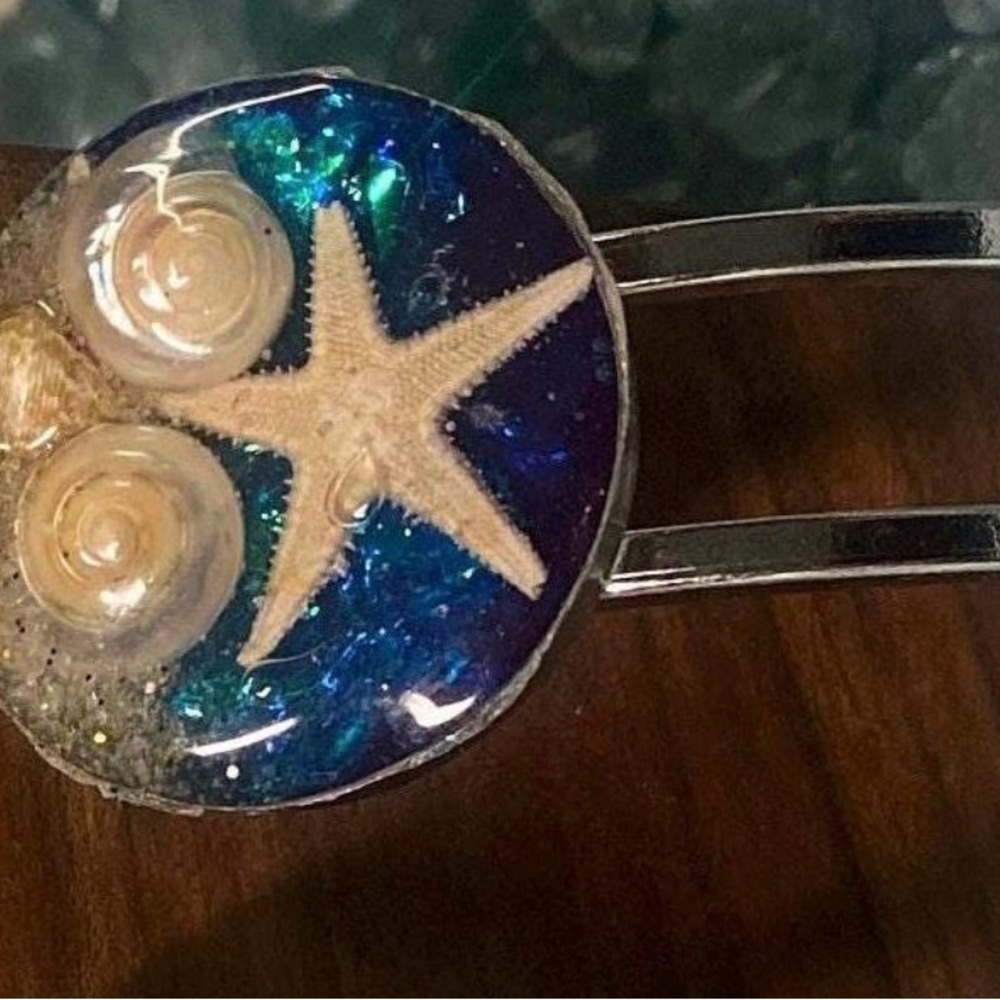Blue and Silver Starfish Bracelet